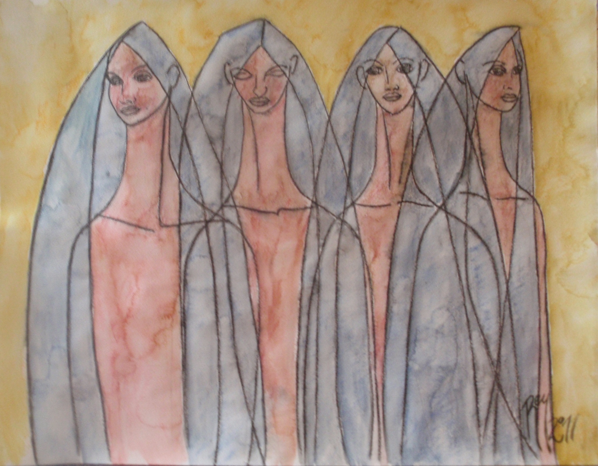 Cuatro Mujeres (25x36)